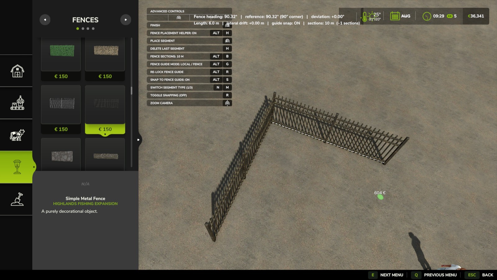 Fence Placement Helper