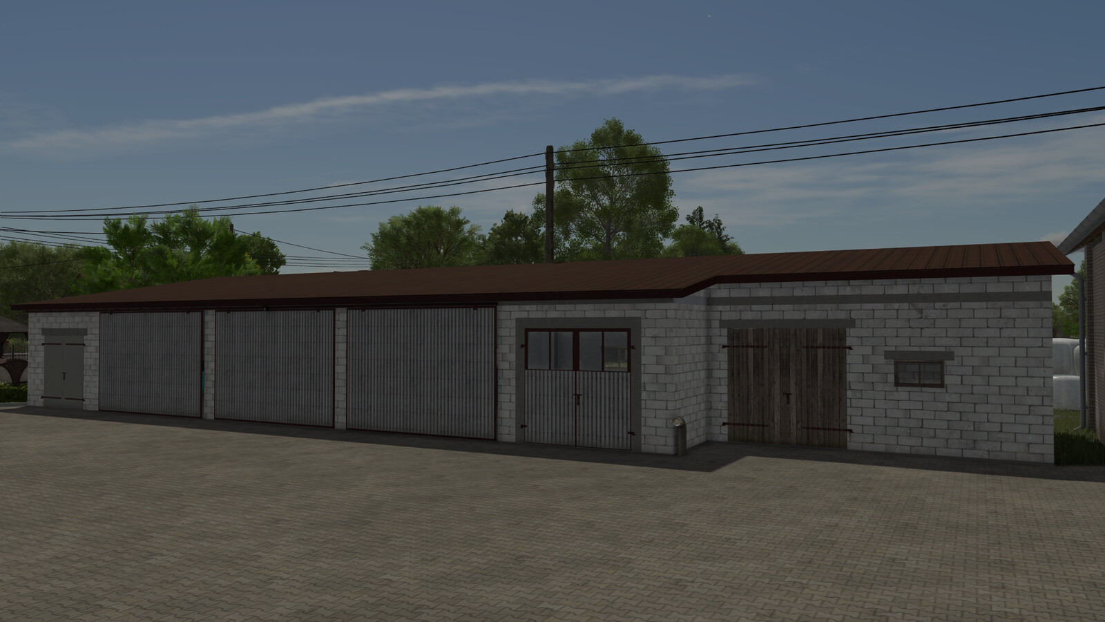 Concrete Block Garage