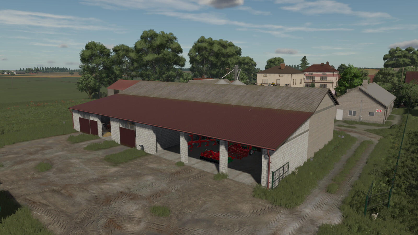 Big Barn With Cows