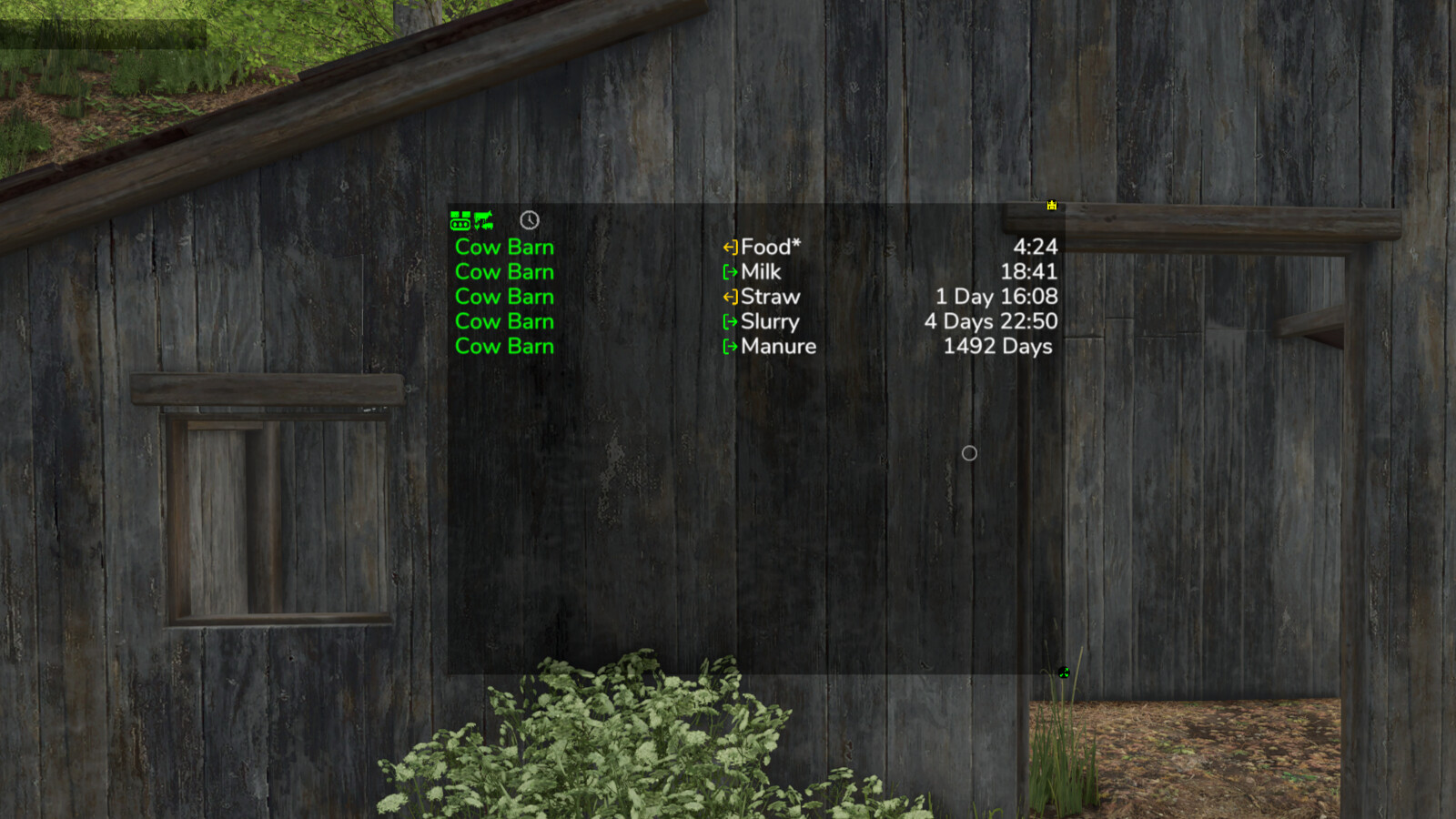 Production Info Hud