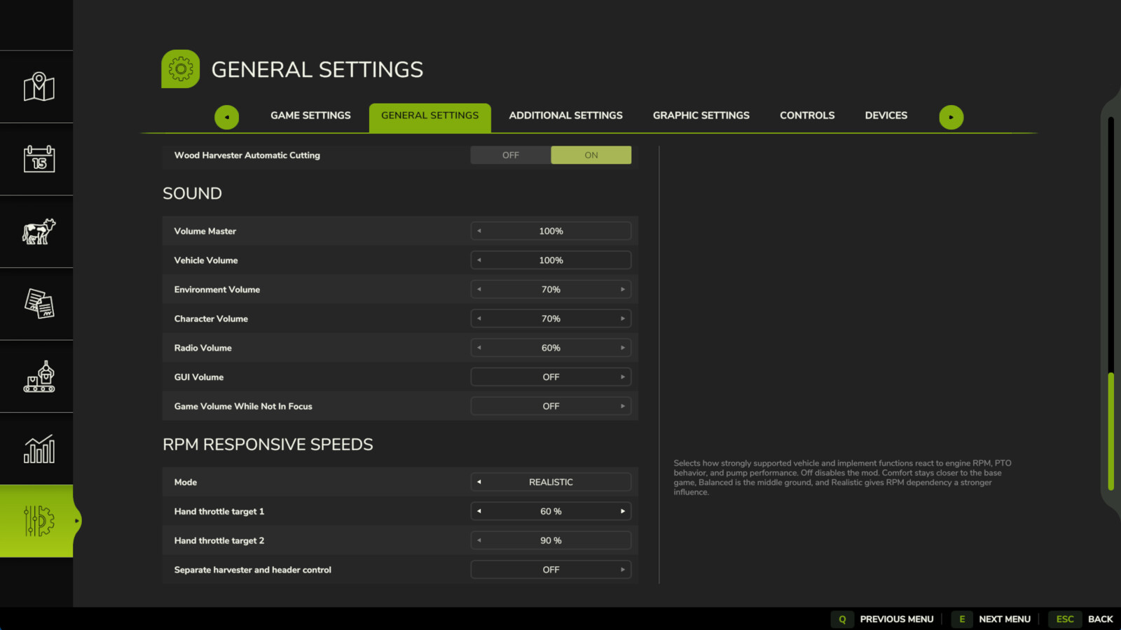 RPM Responsive Speeds