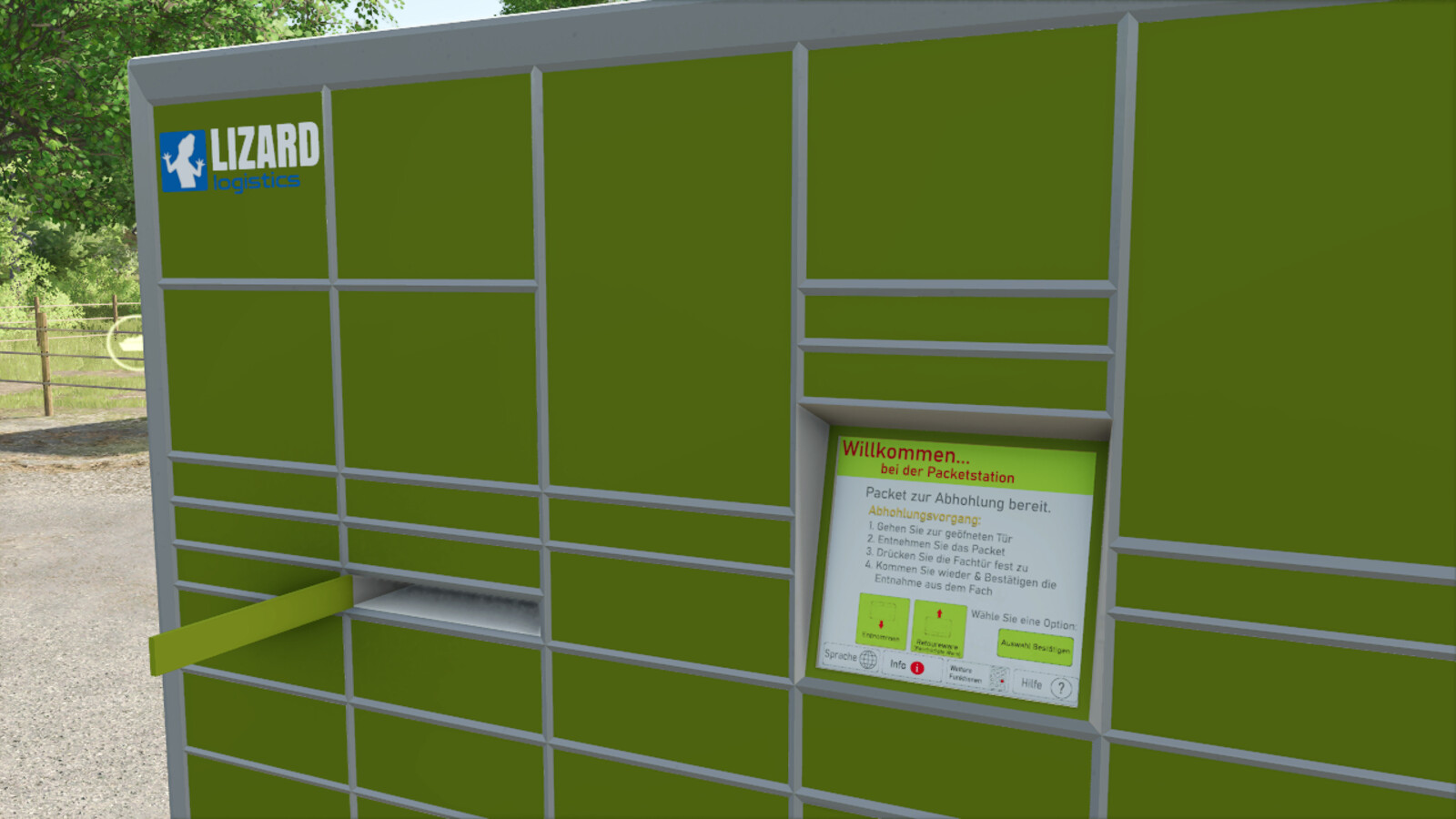 Lizard Parcel Locker Pack