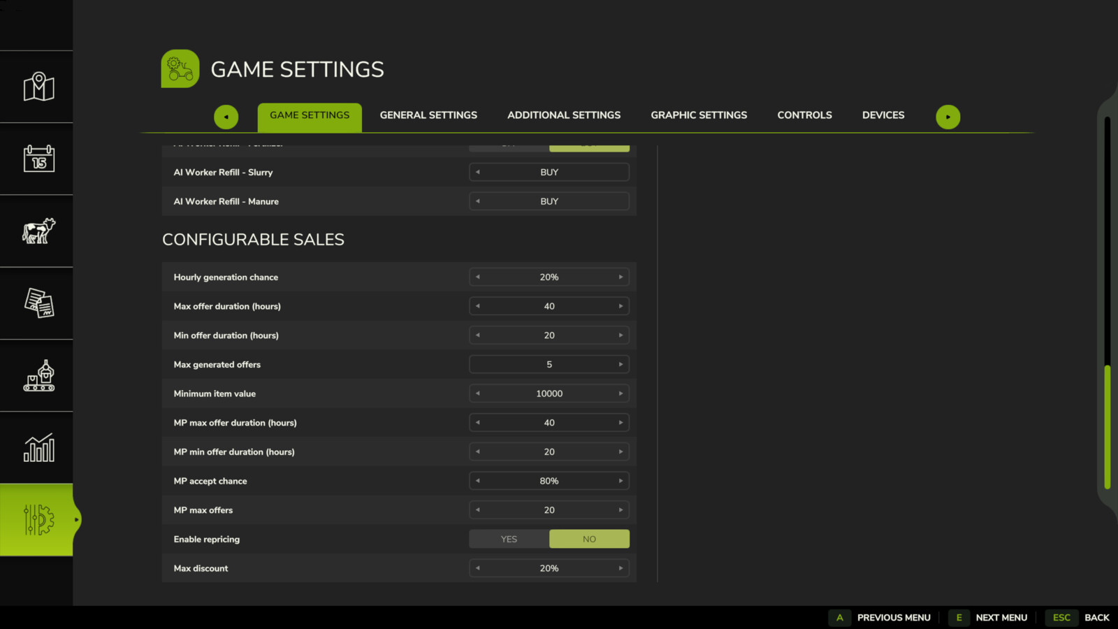 Configurable Sales
