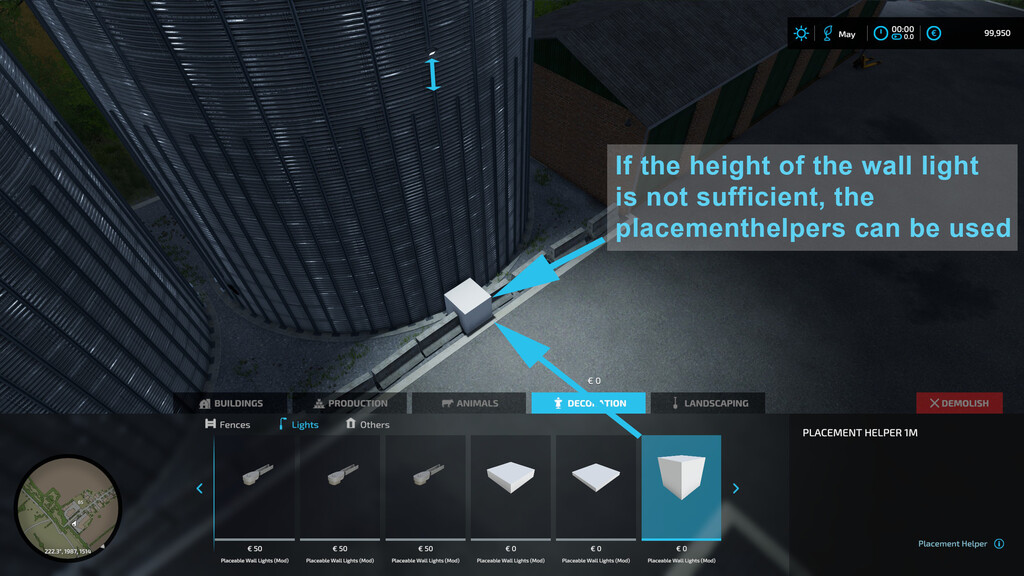 Placeable Wall Lights