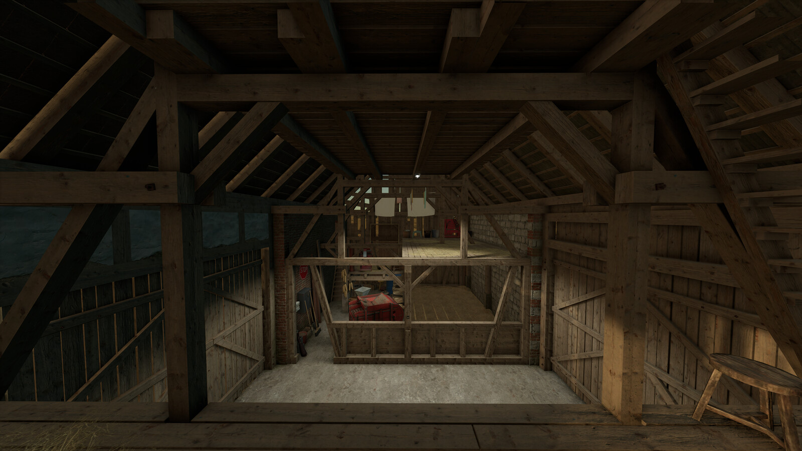 Barn With Grain Loft