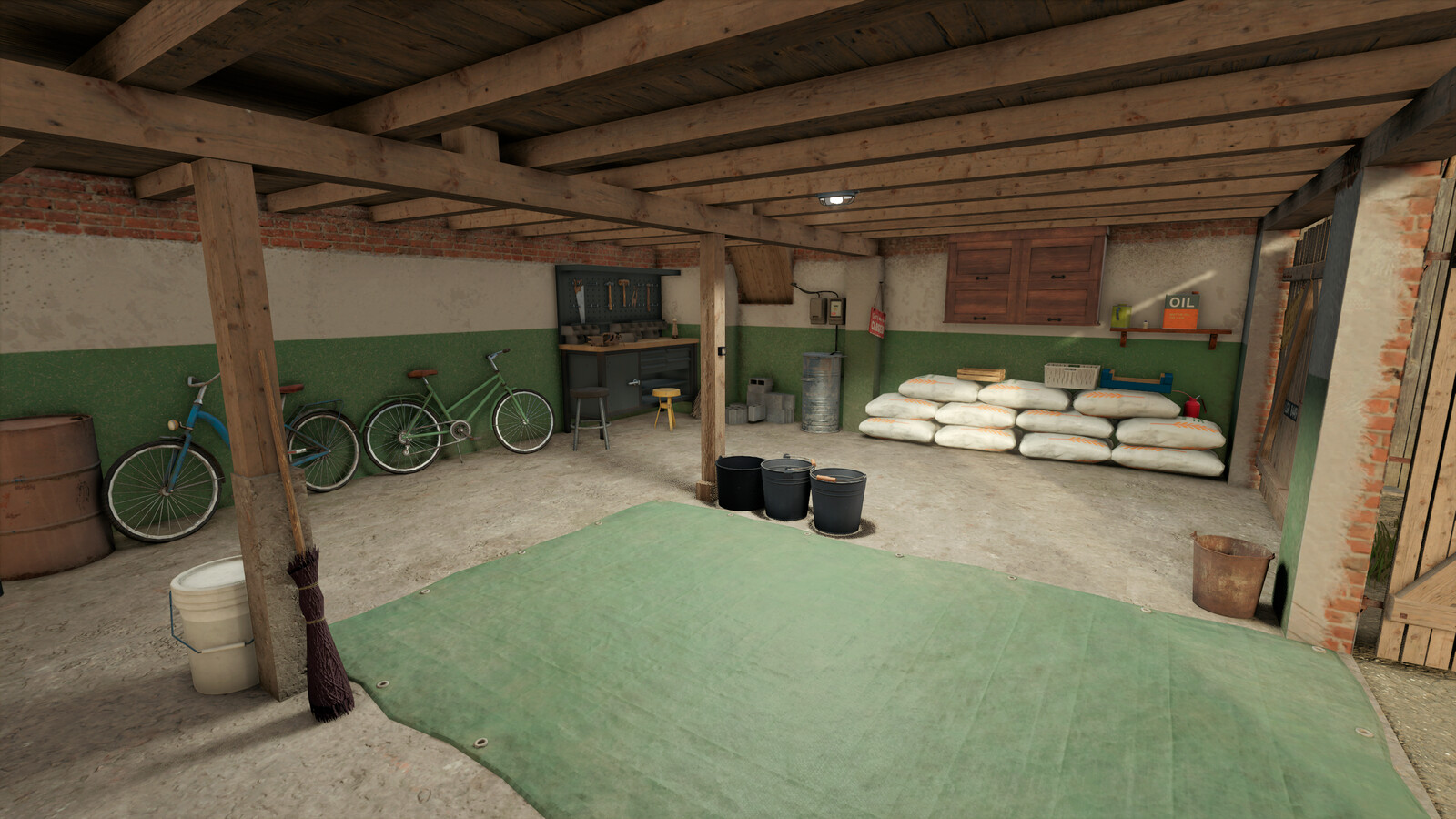 Barn With Grain Loft