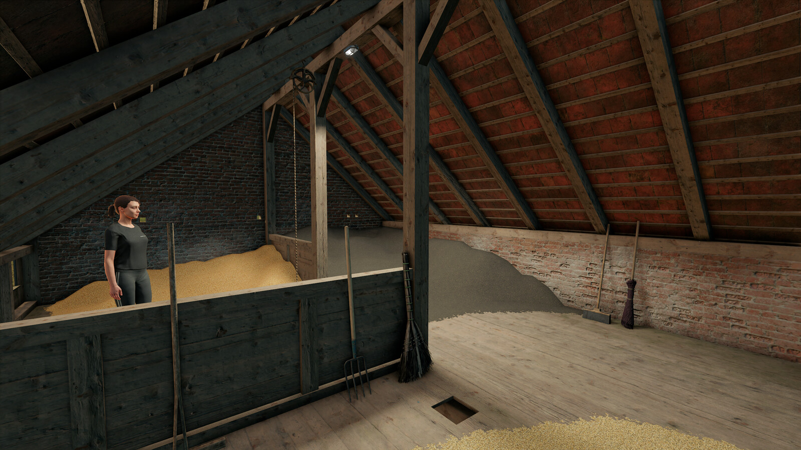 Barn With Grain Loft