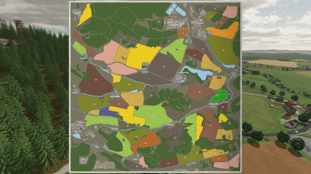 Vidhostice Maps