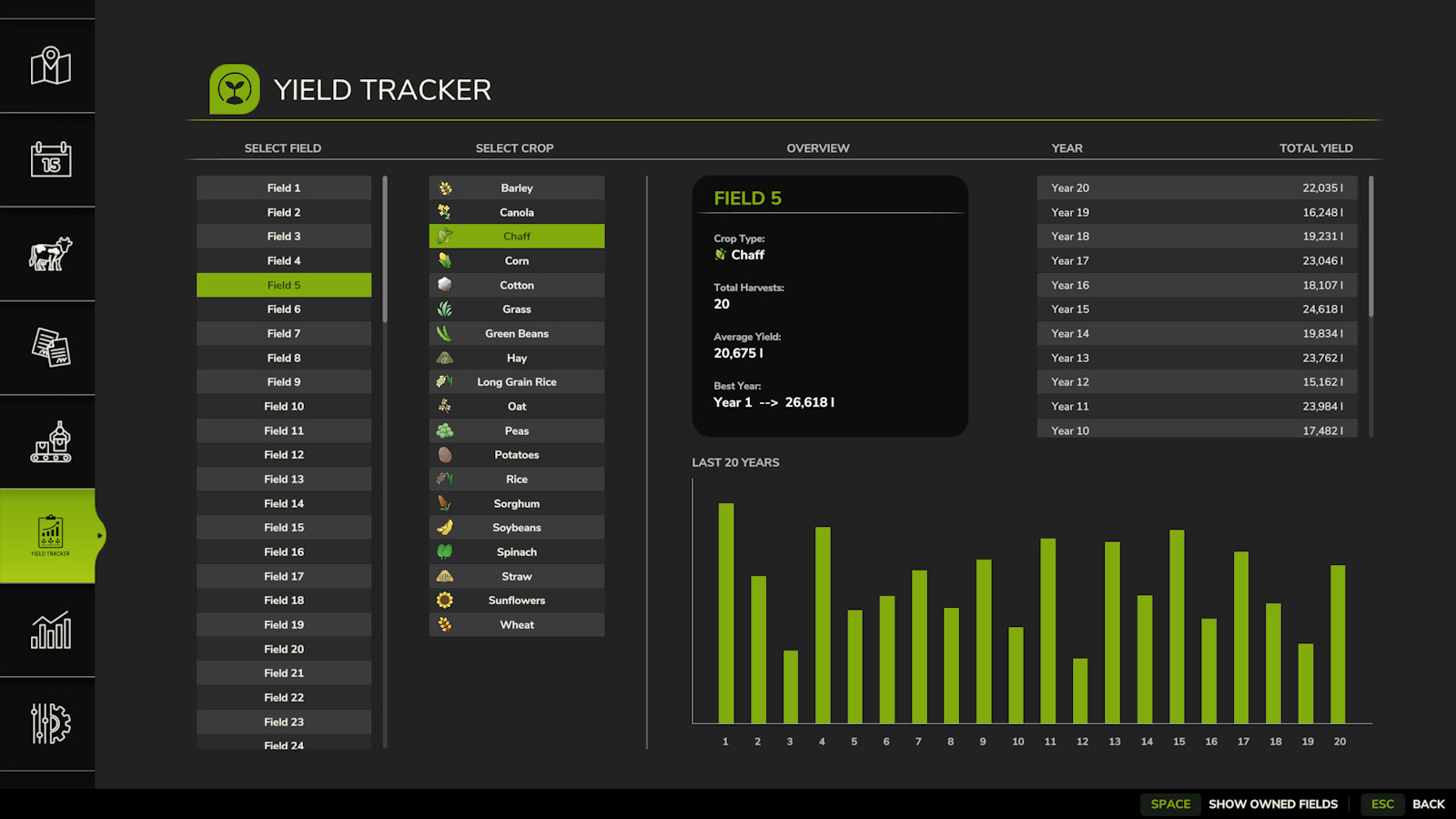 Yield Tracker