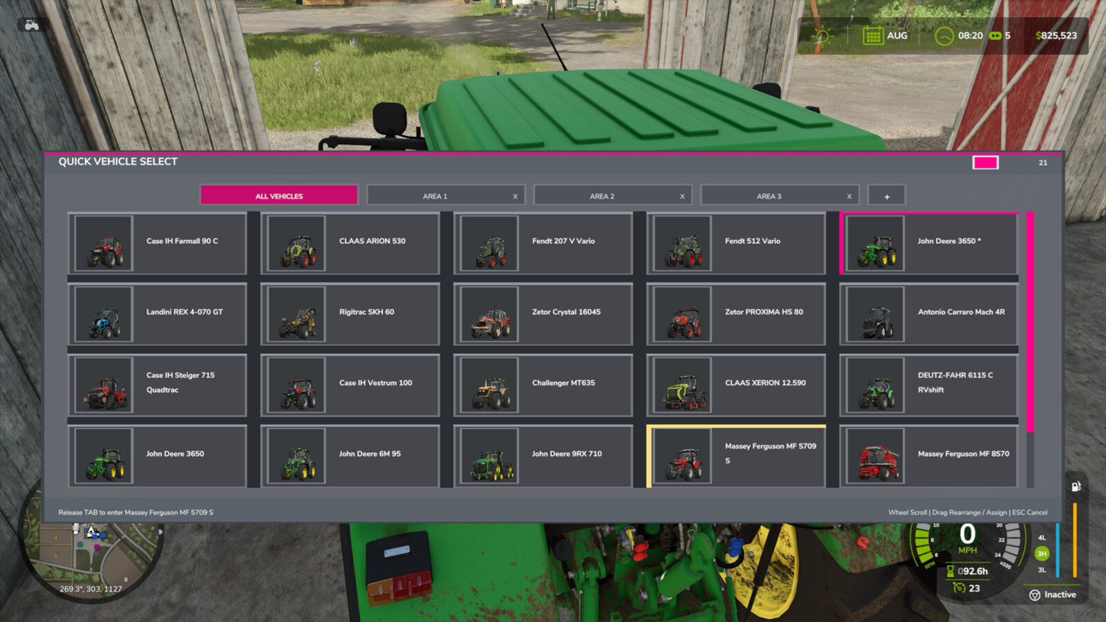Quick Vehicle Select