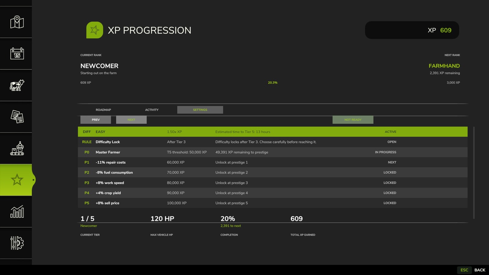 XP Progression System