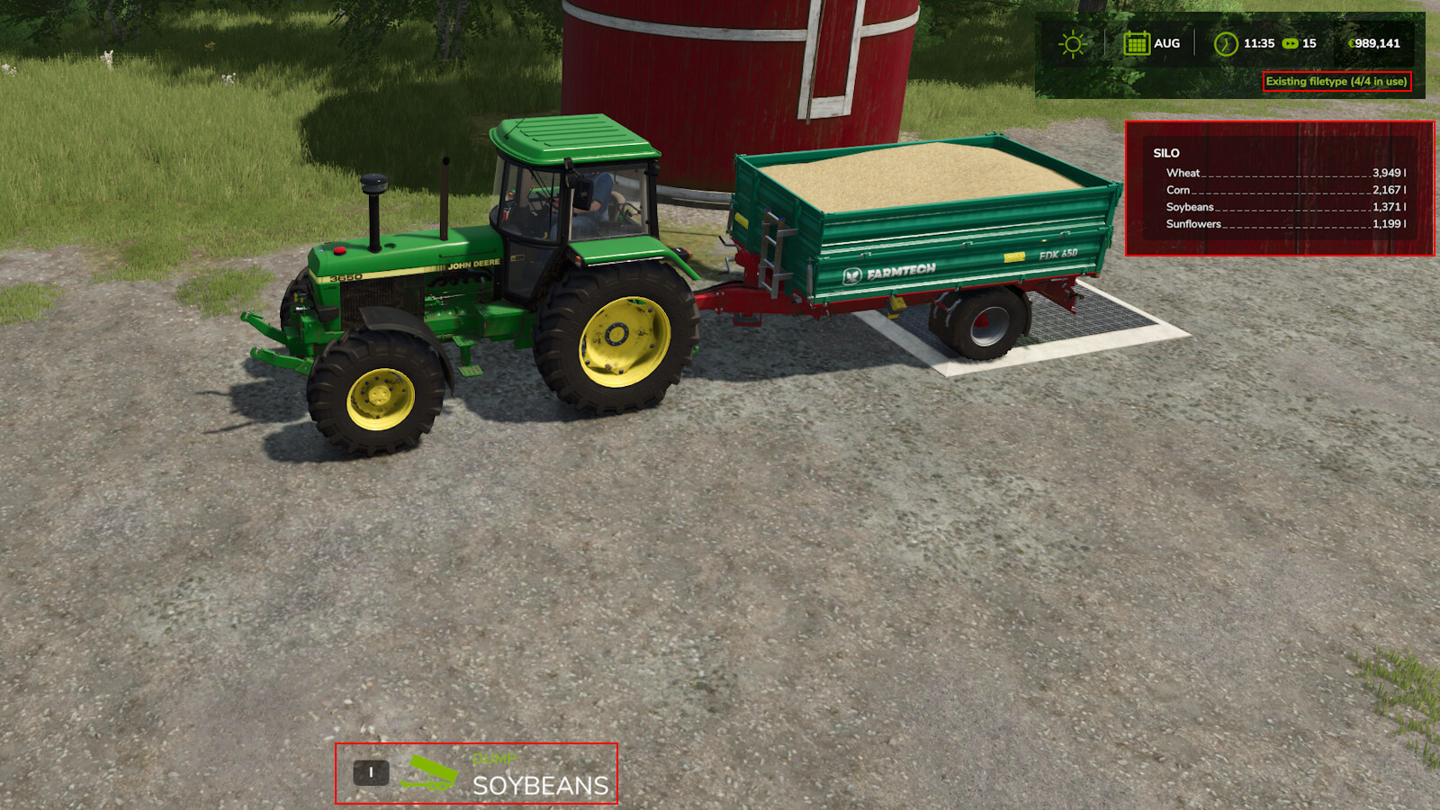 Silo Filltype Limiting