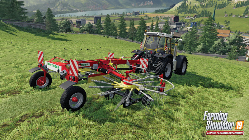 Первый взгляд на новую карту и технику дополнения Alpine Farming!