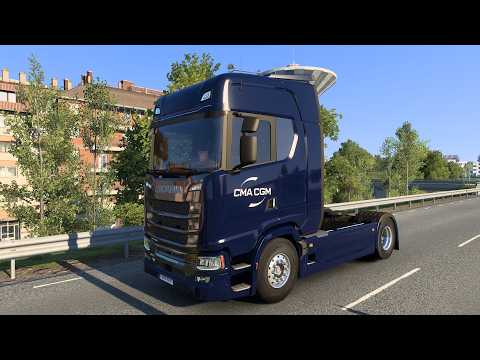 8K CMA CGM SCANIA S BEV BY RODONITCHO MODS 2.0 1.40 1.61 11 10 2026