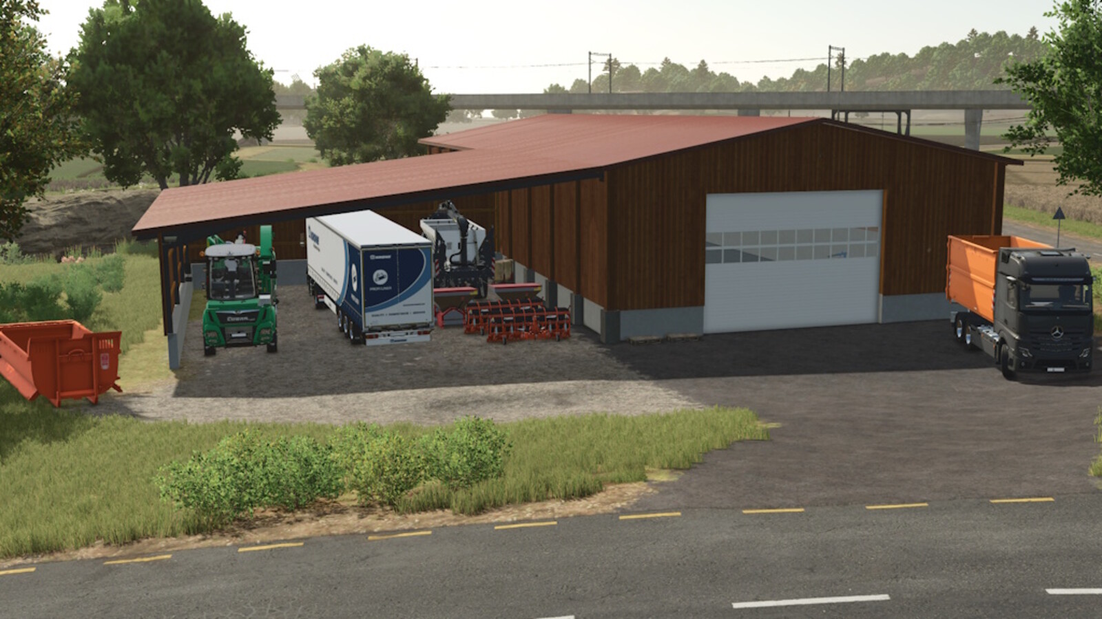 Modern Wooden Garage