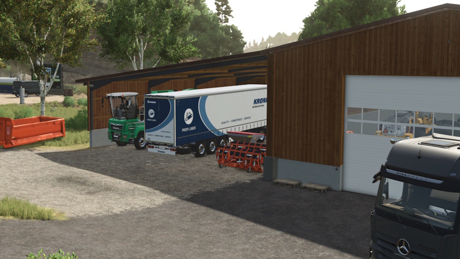 Modern Wooden Garage