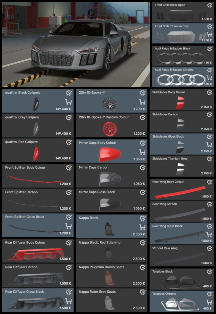 Audi R8 V10 plus (Type 4S) 1.61x v1.1