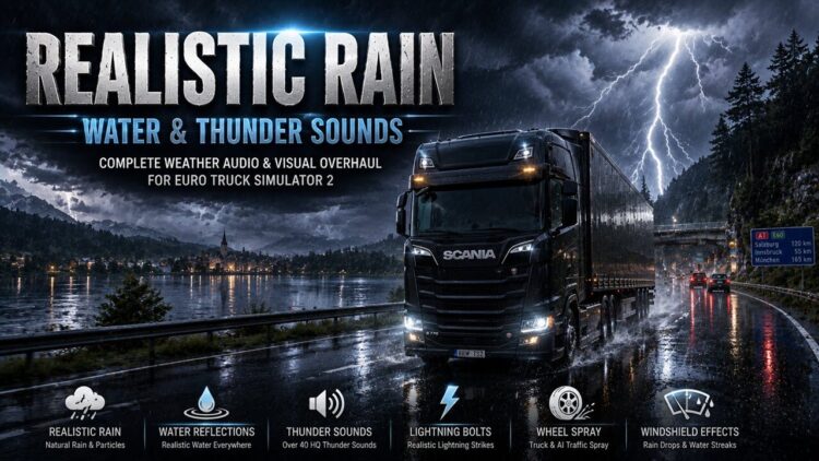 Realistic Rain And Water And Thunder Sounds V10.8