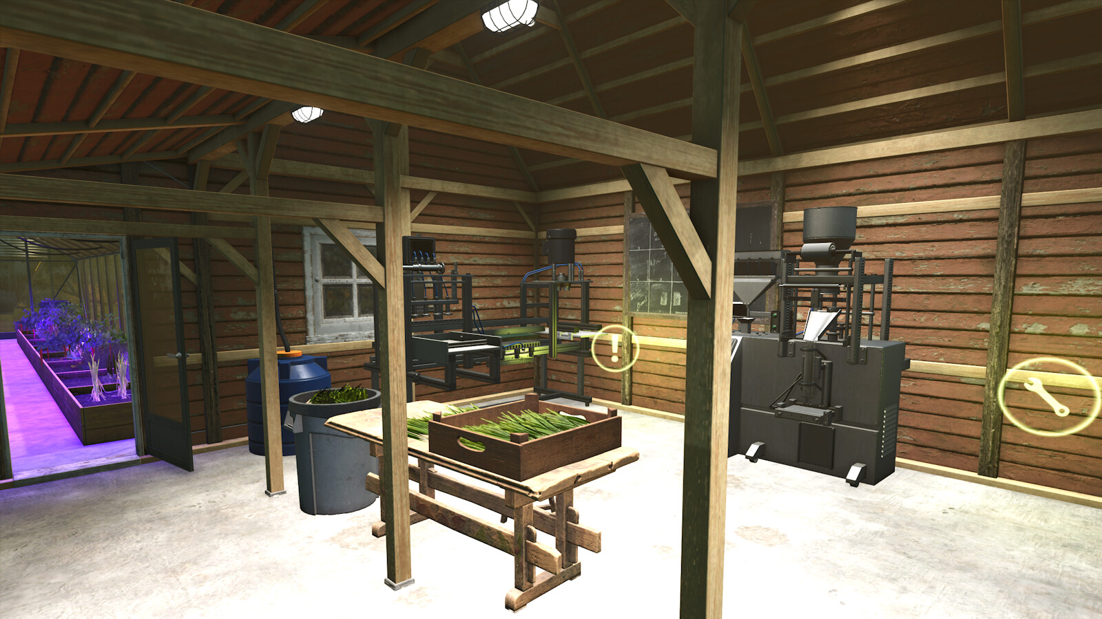 Greenhouse With Canned Packaged Foods Production