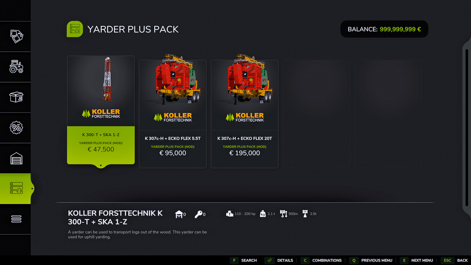 Yarder Plus Pack