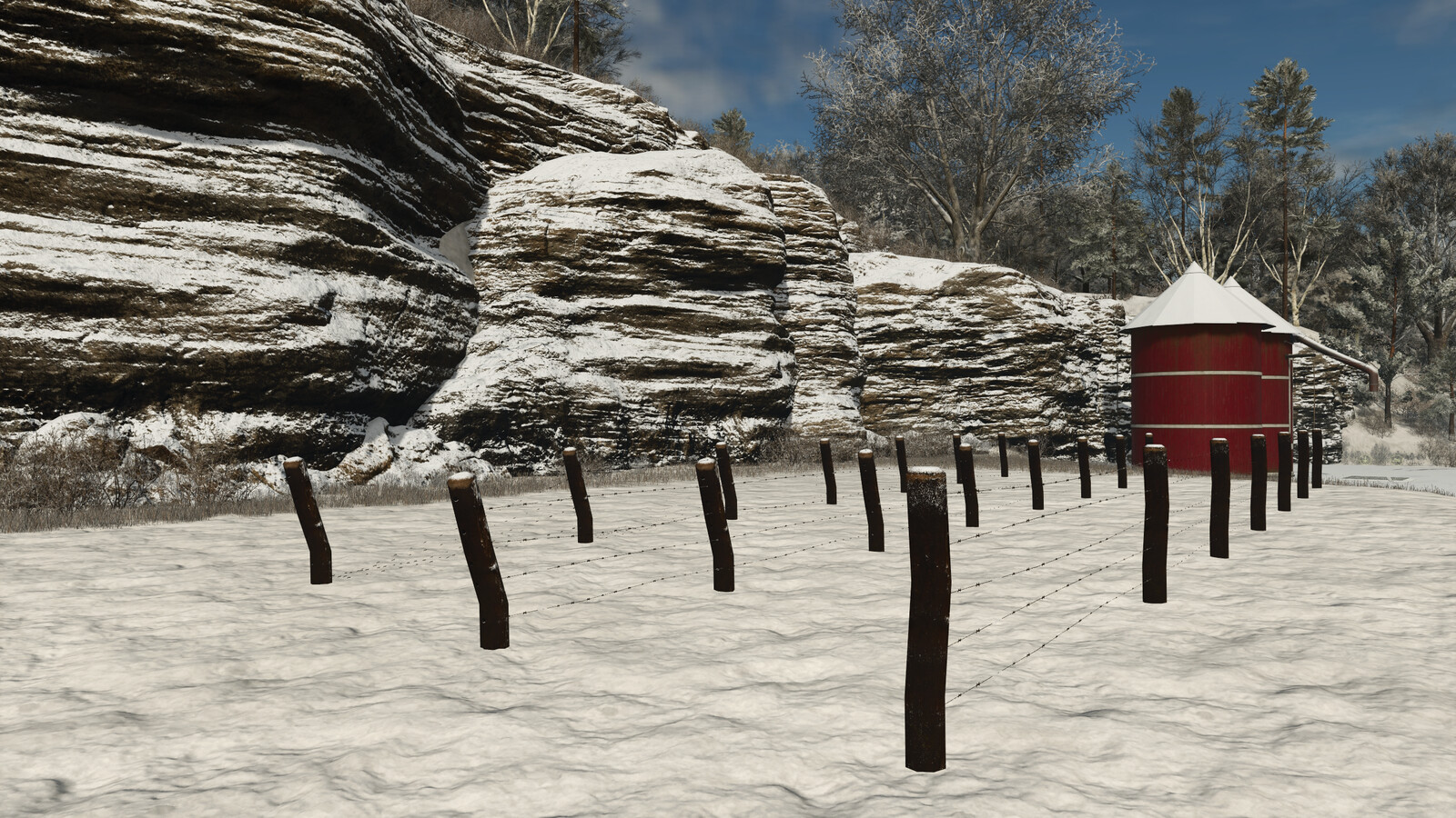 Barbed Wire Fence