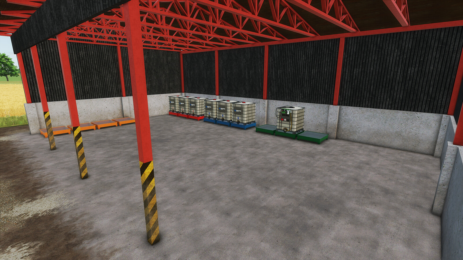 Fuel Tank With Grating