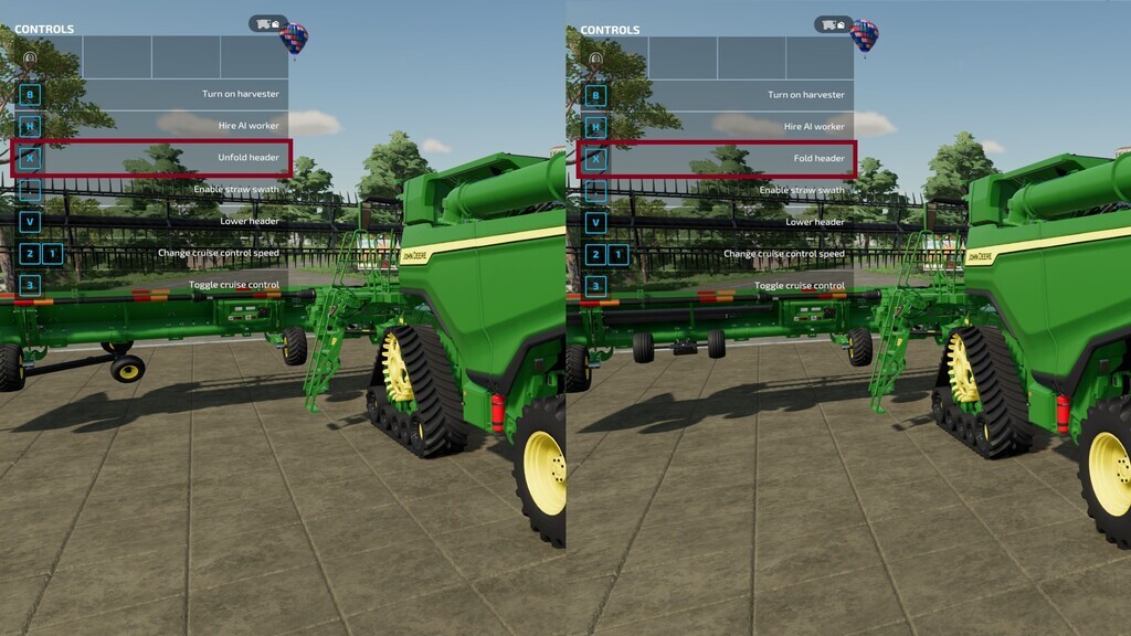 JD HD50F With Integrated Cutterbar Wagon