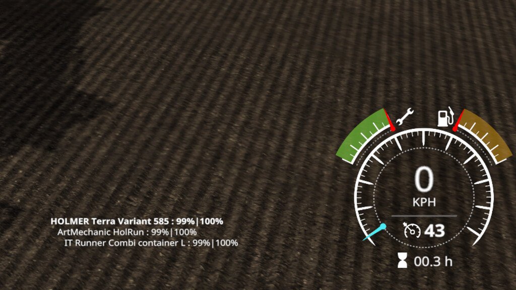 Implement Wear Info Hud