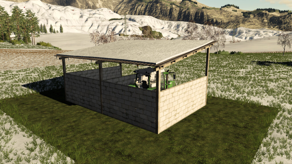 White Brick Carport