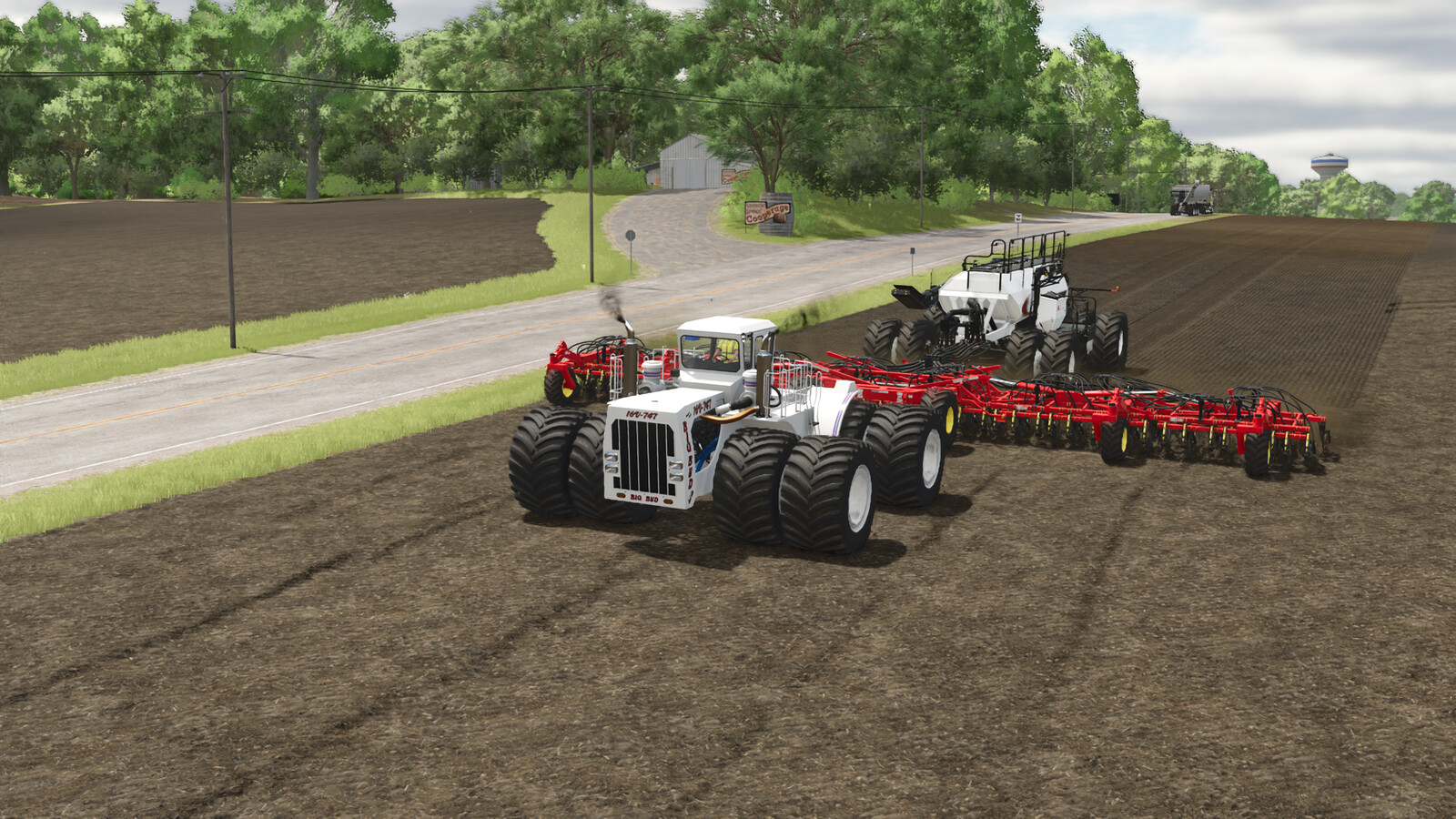 Bourgault 3320-76 Paralink Hoe Drill + 7950 Air Cart