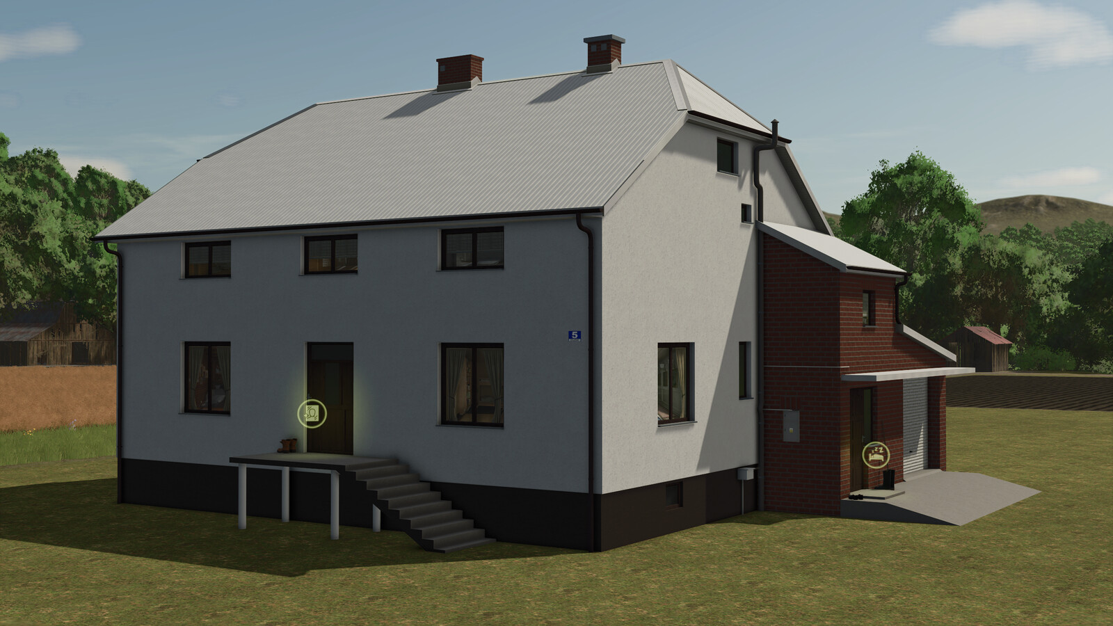 Big White Farmhouse