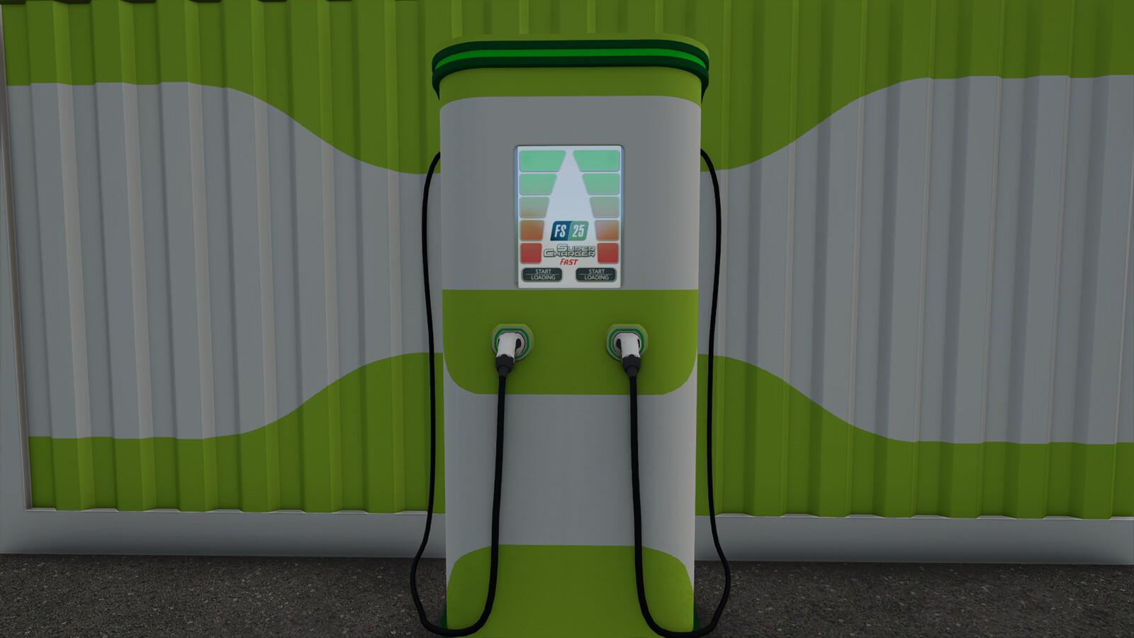 Charging Station With Solar Panels And Storage