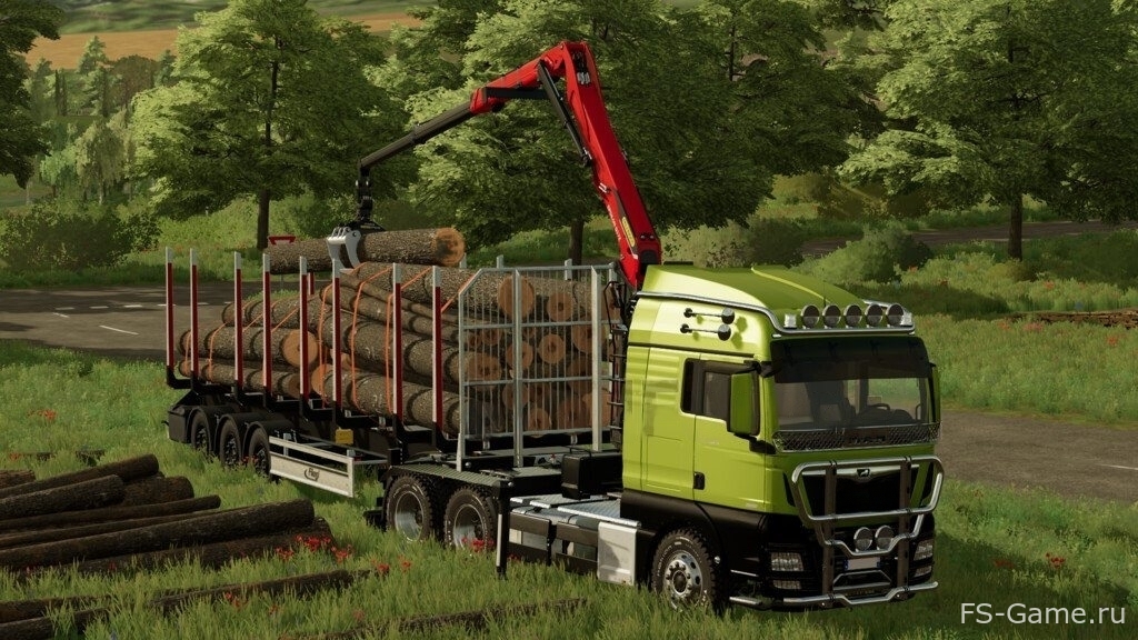 Мод MAN TGX Forest Semi-Truck для FARMING SIMULATOR 2022